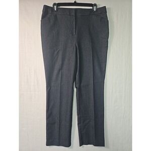 Chico's Straight Leg Pants Women's 1.5S (10S) Denim Look Blue Stretch Pockets